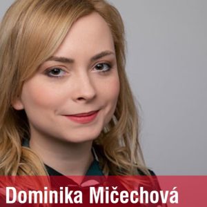 Zo stážistiky na vedúcu vydania relácie Reflex. Aboslventka Dominika Mičechová.