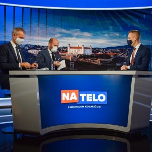 Richard Raši (Hlas-SD) a Jaroslav Naď (OĽANO)