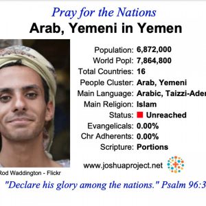 modlitby za NZES – Jemenski Arabi v Jemene