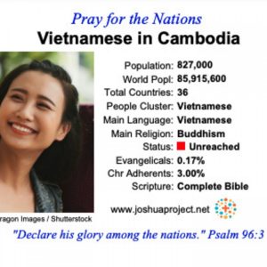 modlitby za NZES – Vietnamci v Kambodži