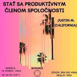 Justin M. (Califormia) Stať sa produktívnym členom spoločnosti
