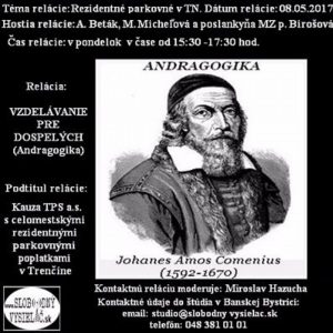 Vzdelávanie pre dospelých 46 – 2017-05-08 Rezidentné parkovné v Trenčíne