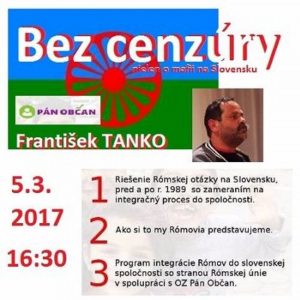 Bez cenzúry 79 – 2017-03-05 INTEGRÁCIA RÓMOV DO SPOLOČNOSTI