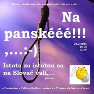 Na panské – 2016-02-28 humoristický týždenník 09/2016