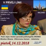 V prvej línii – 2018-12-14 Ukrajina – bezpečnostný problém sveta a tragédia ľudu… episode thumbnail