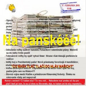 Na panské – 2019-02-17 humoristický týždenník 05/2019