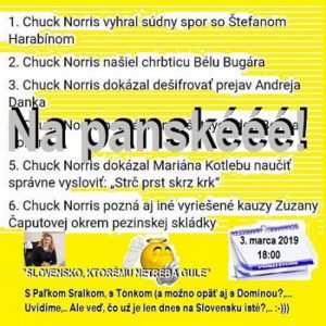 Na panské – 2019-03-03 humoristický týždenník 07/2019