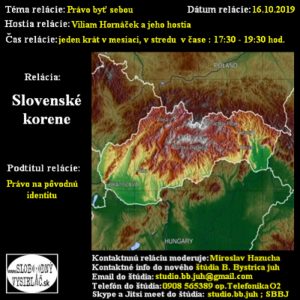 Korene 52 – 2019-10-16 Právo byť sám sebou…