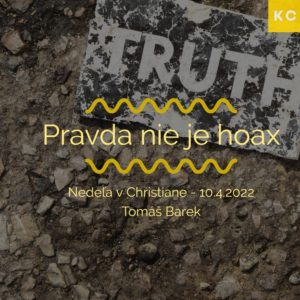 Nedeľa v Christiane – Pravda nie je hoax – Tomáš Barek