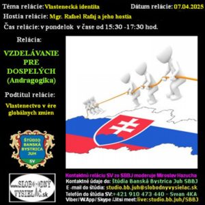 Vzdelávanie pre dospelých 448 – 2025-04-07 Vlastenectvo v ére globálnych zmien