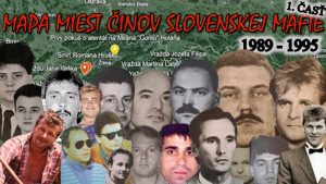 Mapa miest činov slovenskej mafie (1989-1995) 1. ČASŤ