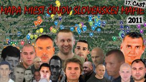 Mapa miest činov slovenskej mafie (2011) 17. ČASŤ
