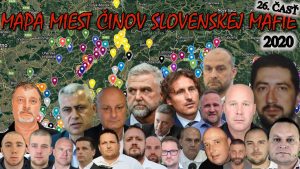 Mapa miest činov slovenskej mafie (2020) 26. ČASŤ