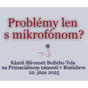 Problémy len s mikrofónom?