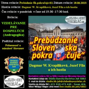 Vzdelávanie pre dospelých 458 – 2025-06-16 Prítomnosť a minulosť Slovanov