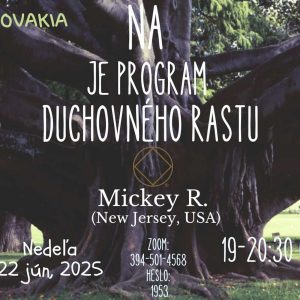 NA je program duchovného rastu – Mickey R. (New Jersey, USA) – 22. 6. 2025
