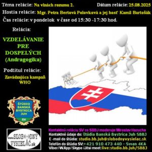 Vzdelávanie pre dospelých 468 – 2025-08-25 Zavádzajúca kampaň WHO