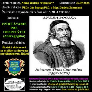 Vzdelávanie pre dospelých 473 – 2025-09-29 Školské skúsenosti so sociálne a zdravotne znevýhodnenými žiakmi