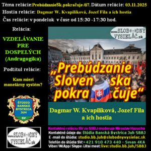 Vzdelávanie pre dospelých 478 – 2025-11-03 Kam mieri monetárny systém ?