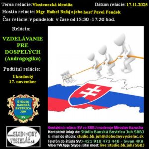 Vzdelávanie pre dospelých 480 – 2025-11-17 Ukradnutý 17. november