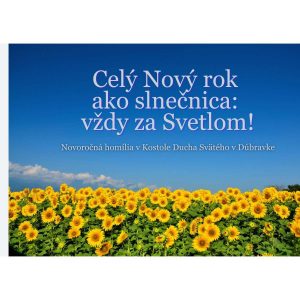 CELÝ 2026 AKO SLNEČNICA: VŽDY ZA SVETLOM