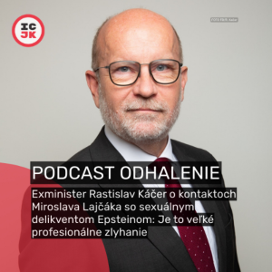 Lajčák profesionálne zlyhal, hovorí o uniknutej komunikácii s Epsteinom bývalý minister Káčer