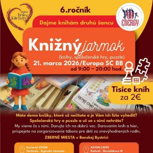 Knižný jarmok sa blíži, pôjde už o 6. ročník