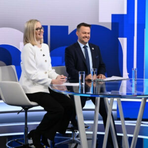 Na telo (16. 3.): Samuel Migaľ (nezaradený) a Vladimíra Marcinková (SaS)