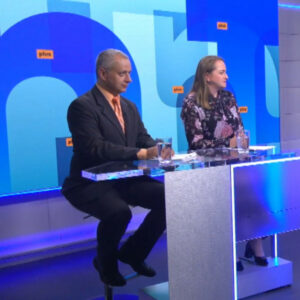 Na telo plus (4. 9.): Monika Uhlerová (prezidentka KOZ) a Martin Šuster (člen RRZ)