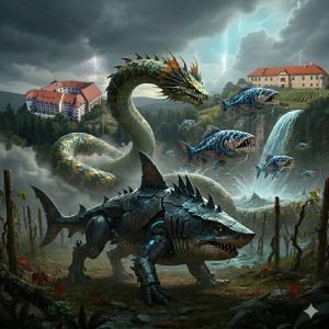 Február 2026, žralok, anakonda a pirane