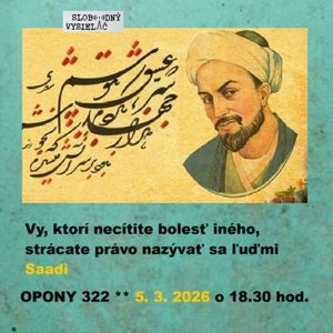 Opony 322 – 2026-03-05 „Morálni mrzáci okolo Iránu“