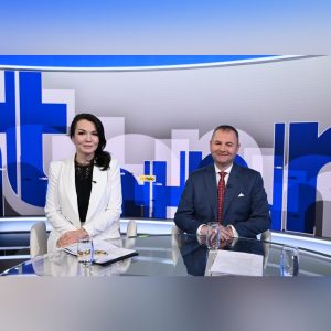 Na telo (19. 4.): Marián Kéry (Smer-SD) a Beáta Jurík (PS)